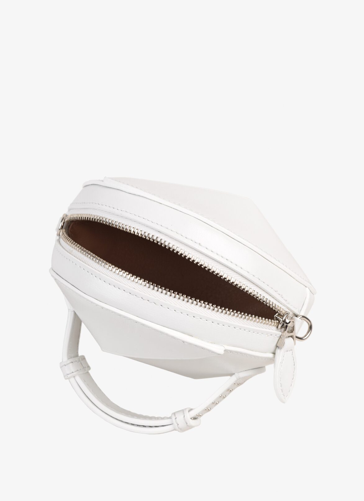 Ellipse leather bag
 ALAÏA OPTIC WHITE ELLIPSE LEATHER BAG